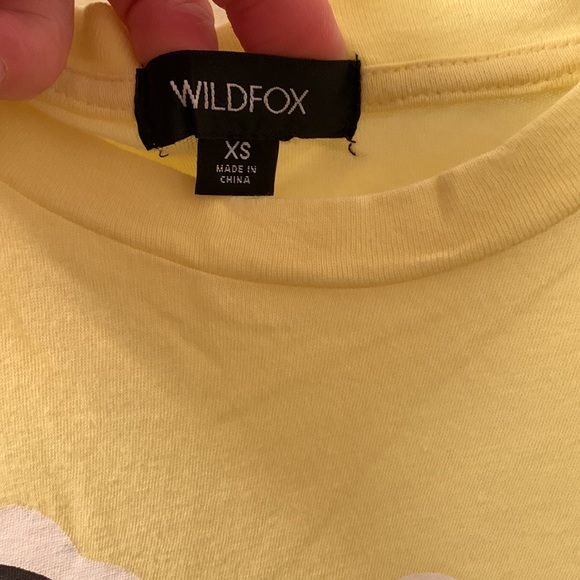 ✅✅🌷WildFox Sunnies Keke Shirt in Lemon Meringue - Picture 7 of 8